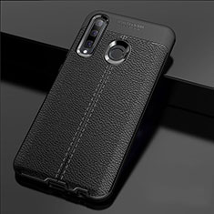 Custodia Silicone Morbida In Pelle Cover H02 per Huawei Honor 10i Nero