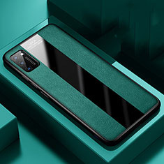 Custodia Silicone Morbida In Pelle Cover H02 per Huawei Honor V30 5G Verde