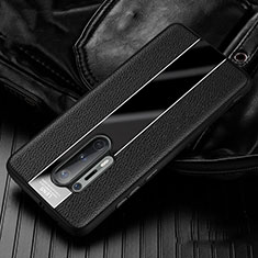 Custodia Silicone Morbida In Pelle Cover H02 per OnePlus 8 Pro Nero