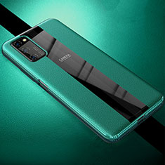 Custodia Silicone Morbida In Pelle Cover H03 per Huawei Honor V30 Pro 5G Verde