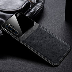 Custodia Silicone Morbida In Pelle Cover H03 per Huawei P30 Pro Nero