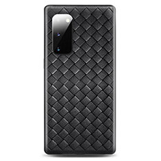 Custodia Silicone Morbida In Pelle Cover H03 per Samsung Galaxy S20 5G Nero