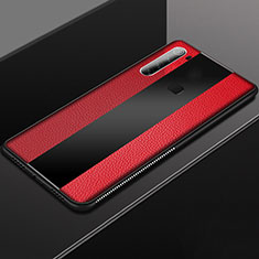 Custodia Silicone Morbida In Pelle Cover H03 per Xiaomi Redmi Note 8 (2021) Rosso