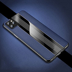 Custodia Silicone Morbida In Pelle Cover H05 per Apple iPhone 11 Pro Max Blu