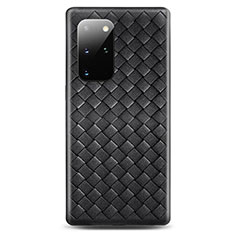 Custodia Silicone Morbida In Pelle Cover H05 per Samsung Galaxy S20 Plus Nero