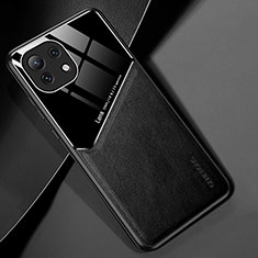 Custodia Silicone Morbida In Pelle Cover H05 per Xiaomi Mi 11 Lite 5G NE Nero