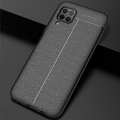 Custodia Silicone Morbida In Pelle Cover H06 per Huawei Nova 6 SE Nero