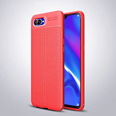 Custodia Silicone Morbida In Pelle Cover H06 per Oppo RX17 Neo Rosso