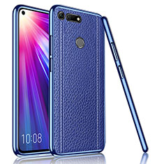 Custodia Silicone Morbida In Pelle Cover M02 per Huawei Honor View 20 Blu