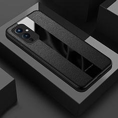 Custodia Silicone Morbida In Pelle Cover PB1 per OnePlus 9 5G Nero