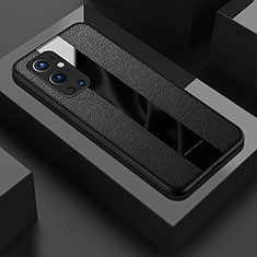 Custodia Silicone Morbida In Pelle Cover PB1 per OnePlus 9 Pro 5G Nero