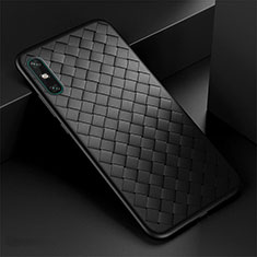 Custodia Silicone Morbida In Pelle Cover per Huawei Enjoy 10e Nero