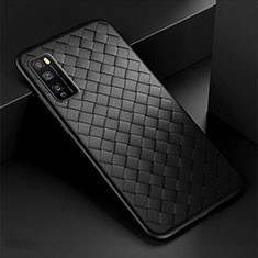 Custodia Silicone Morbida In Pelle Cover per Huawei Enjoy 20 Pro 5G Nero