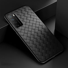 Custodia Silicone Morbida In Pelle Cover per Huawei Honor Play4 5G Nero