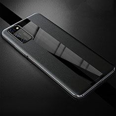 Custodia Silicone Morbida In Pelle Cover per Huawei Honor V30 Pro 5G Nero