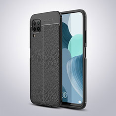 Custodia Silicone Morbida In Pelle Cover per Huawei Nova 6 SE Nero