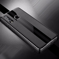 Custodia Silicone Morbida In Pelle Cover per Huawei P30 Lite Nero