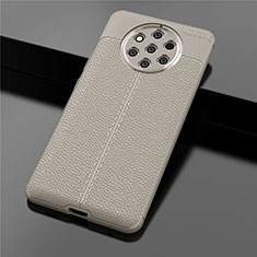 Custodia Silicone Morbida In Pelle Cover per Nokia 9 PureView Oro