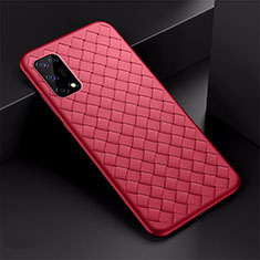 Custodia Silicone Morbida In Pelle Cover per Realme V5 5G Rosso