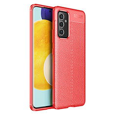 Custodia Silicone Morbida In Pelle Cover per Samsung Galaxy A54 5G Rosso