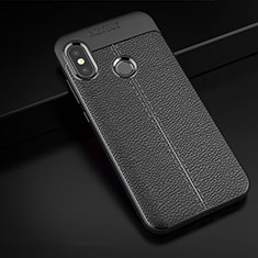 Custodia Silicone Morbida In Pelle Cover per Xiaomi Mi A2 Lite Nero