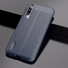 Custodia Silicone Morbida In Pelle Cover per Xiaomi Mi A3 Blu