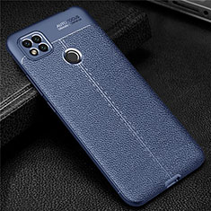 Custodia Silicone Morbida In Pelle Cover per Xiaomi POCO C3 Blu