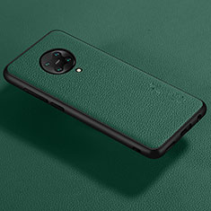 Custodia Silicone Morbida In Pelle Cover per Xiaomi Poco F2 Pro Verde