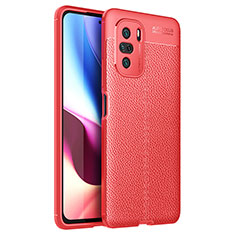 Custodia Silicone Morbida In Pelle Cover per Xiaomi Redmi K40 Pro+ Plus 5G Rosso