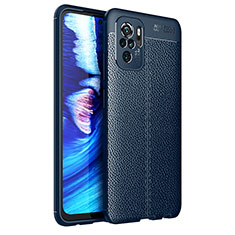 Custodia Silicone Morbida In Pelle Cover per Xiaomi Redmi Note 11 SE India 4G Blu