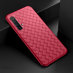 Custodia Silicone Morbida In Pelle Cover S01 per Realme X50 5G Rosso