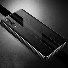 Custodia Silicone Morbida In Pelle Cover S01 per Xiaomi Mi 9 Pro 5G Nero