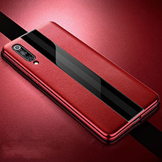 Custodia Silicone Morbida In Pelle Cover S01 per Xiaomi Mi 9 SE Rosso