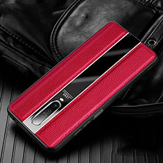 Custodia Silicone Morbida In Pelle Cover S01 per Xiaomi Poco X2 Rosso