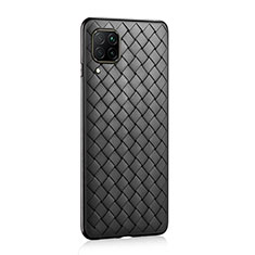 Custodia Silicone Morbida In Pelle Cover S02 per Huawei Nova 6 SE Nero