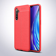 Custodia Silicone Morbida In Pelle Cover S02 per Oppo K5 Rosso