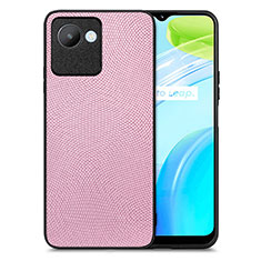 Custodia Silicone Morbida In Pelle Cover S02D per Realme C30 Rosa