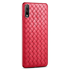 Custodia Silicone Morbida In Pelle Cover S03 per Huawei P Smart Z (2019) Rosso