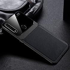 Custodia Silicone Morbida In Pelle Cover S03 per Oppo A8 Nero