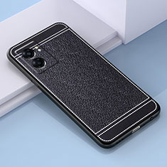 Custodia Silicone Morbida In Pelle Cover S03 per Realme Q5i 5G Nero