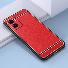 Custodia Silicone Morbida In Pelle Cover S03 per Realme V23i 5G Rosso