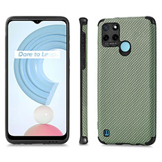 Custodia Silicone Morbida In Pelle Cover S03D per Realme C25Y India Verde