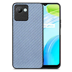 Custodia Silicone Morbida In Pelle Cover S03D per Realme C30 Blu