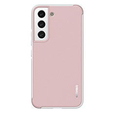 Custodia Silicone Morbida In Pelle Cover S05 per Samsung Galaxy S21 FE 5G Rosa