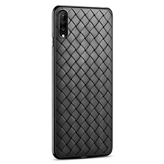 Custodia Silicone Morbida In Pelle Cover S06 per Huawei P Smart Pro (2019) Nero