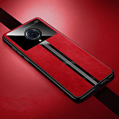 Custodia Silicone Morbida In Pelle Cover S06 per Vivo Nex 3S Rosso