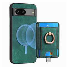 Custodia Silicone Morbida In Pelle Cover SD1 per Google Pixel 7 5G Verde