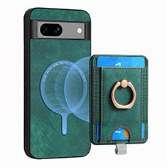 Custodia Silicone Morbida In Pelle Cover SD1 per Google Pixel 7a 5G Verde