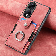 Custodia Silicone Morbida In Pelle Cover SD1 per Huawei Honor 90 Pro 5G Rosa