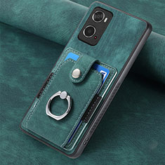 Custodia Silicone Morbida In Pelle Cover SD1 per Oppo A36 Verde